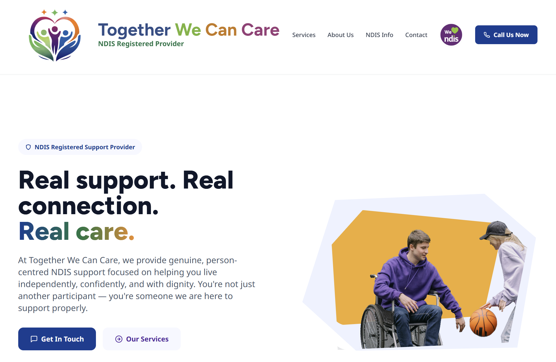 Together We Can Care website preview